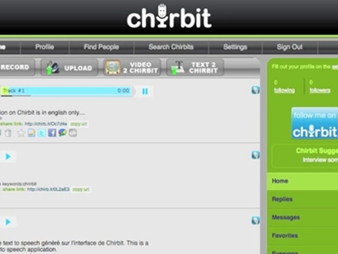 Test of Chirbit