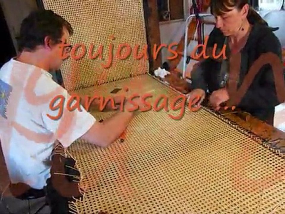 banquette lit  restauration cannage