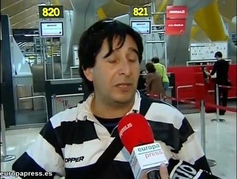 Gran afluencia de viajeros en Barajas