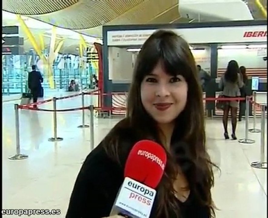 Gran afluencia de viajeros en Barajas
