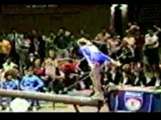 Un saut de gymnastique
