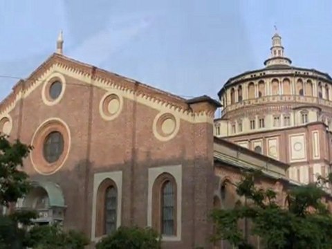 S. Maria delle Grazie con La última cena de Leonardo da Vinci MIlano Italia