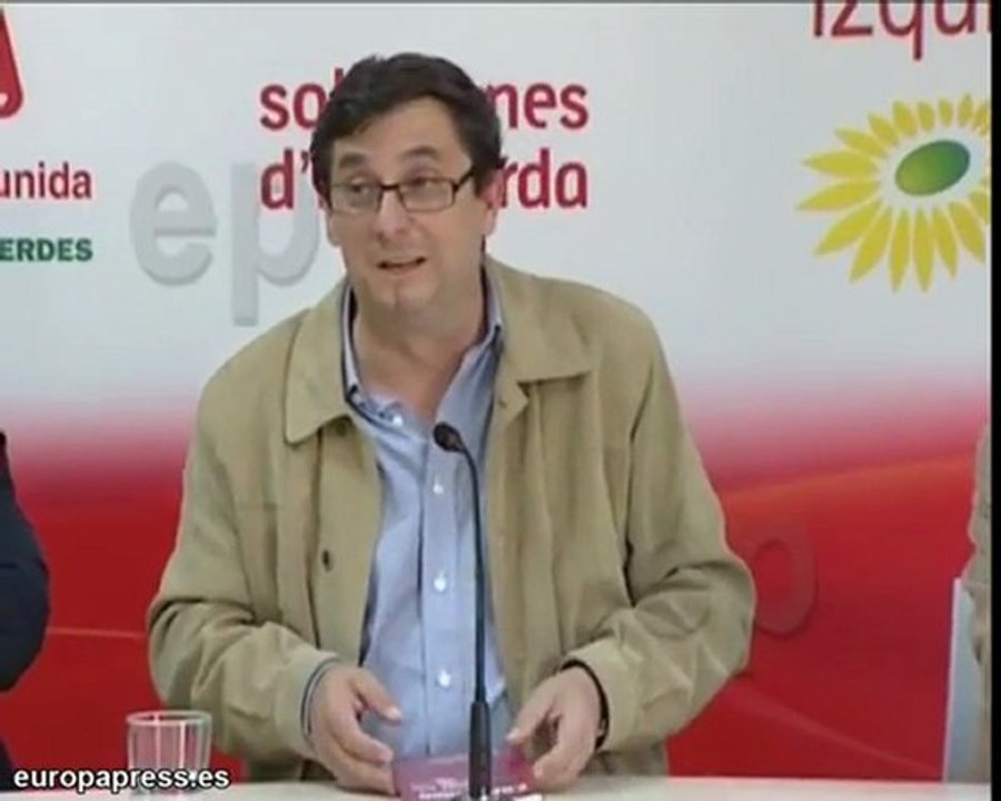 José Luis Centella apoya candidaturas de IU