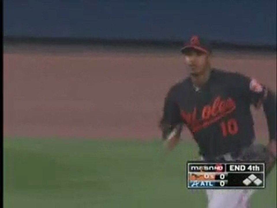 Great Adam Jones catch