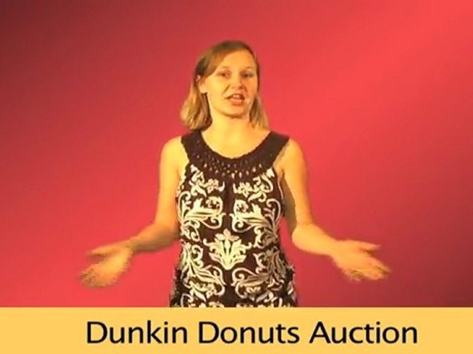 Dunkin Donuts Auction