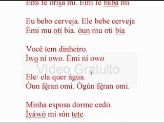 Curso de Yorùbá - Aula 8 (Olùkó Vander)