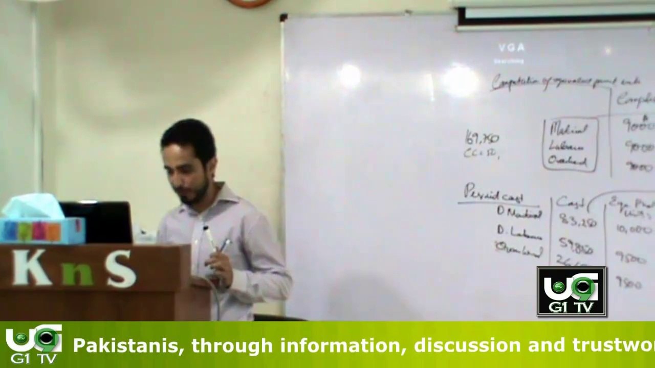 Process Costing Lecture 02