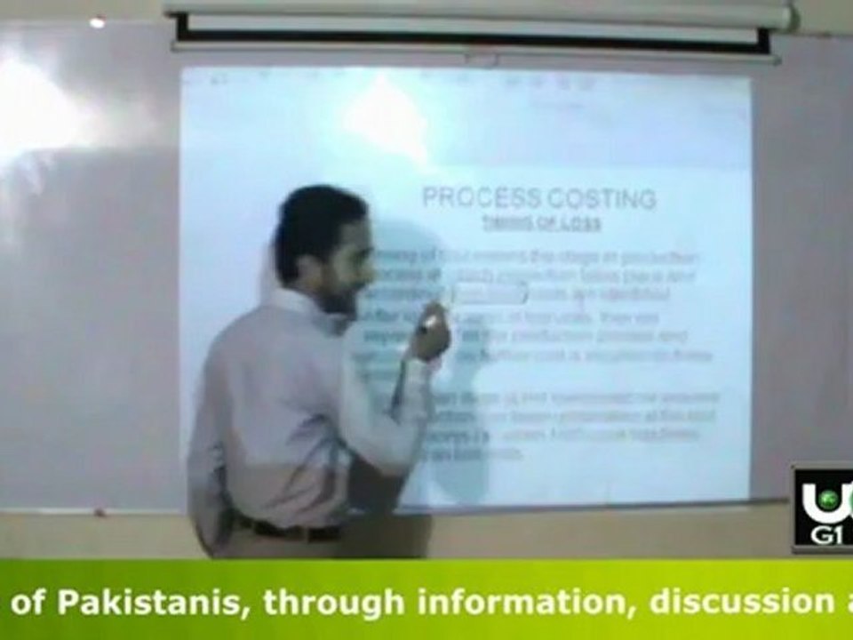 Process Costing Lecture 01