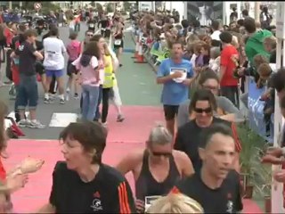 Arrivée Tri-relais grand Public Triathlon Audencia La Baule 2012