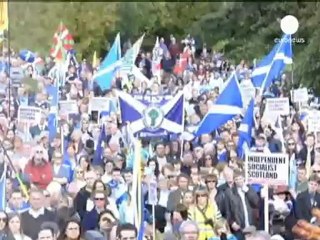 A Edinburgo manifestazione per l'indipendenza della Scozia