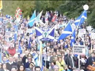 Les Ecossais dans la rue pour réclamer l'indépendance