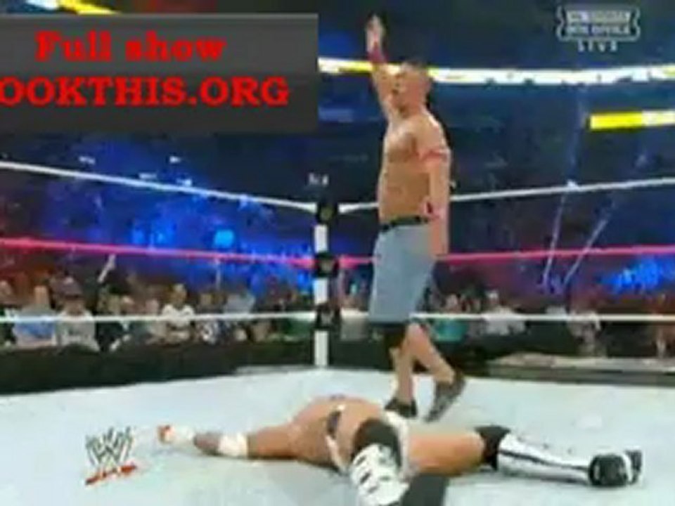 #Cena five knuckle shuffle into Anaconda Vice by Punk