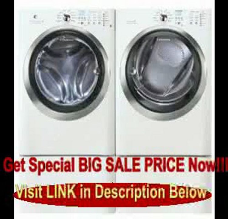 Electrolux Silver IQ Tour IQ Touch Front Load Washer and Steam ELECTRIC Dryer Laundry Set W/ Pedestals EIFLS60LSS_EIMED60LS... FOR SALE
