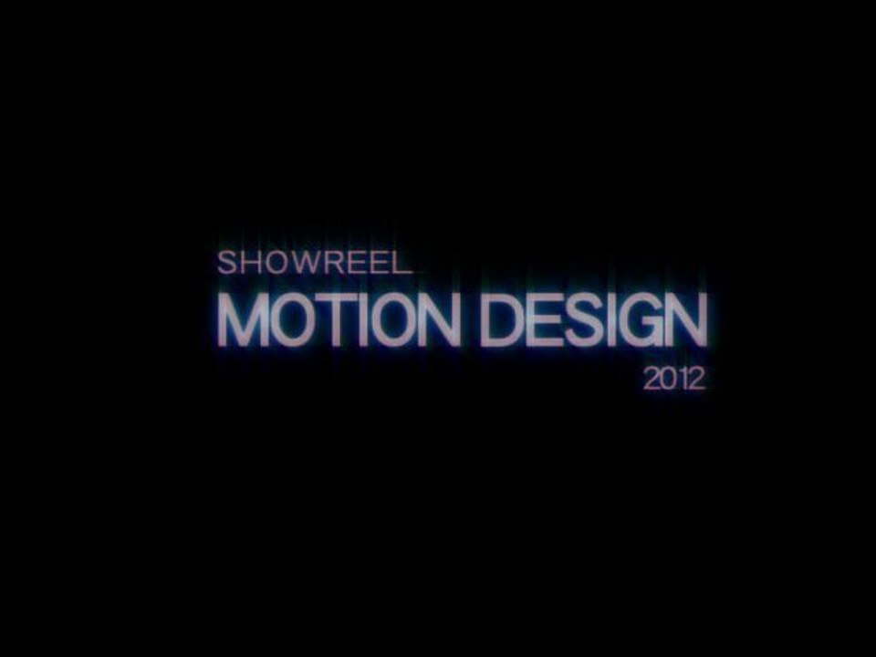 Show Reel Motion Design 2012