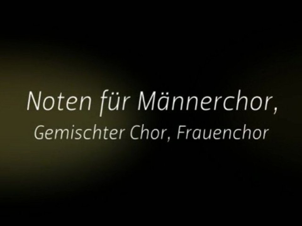 Noten für Chor bei notendownload
