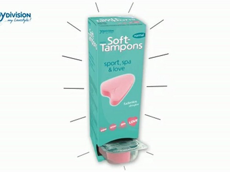 Zeichentrick-Werbespot über Soft-Tampons