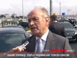Kadir Topbaş üç gün toplu taşımayı tercih edelim