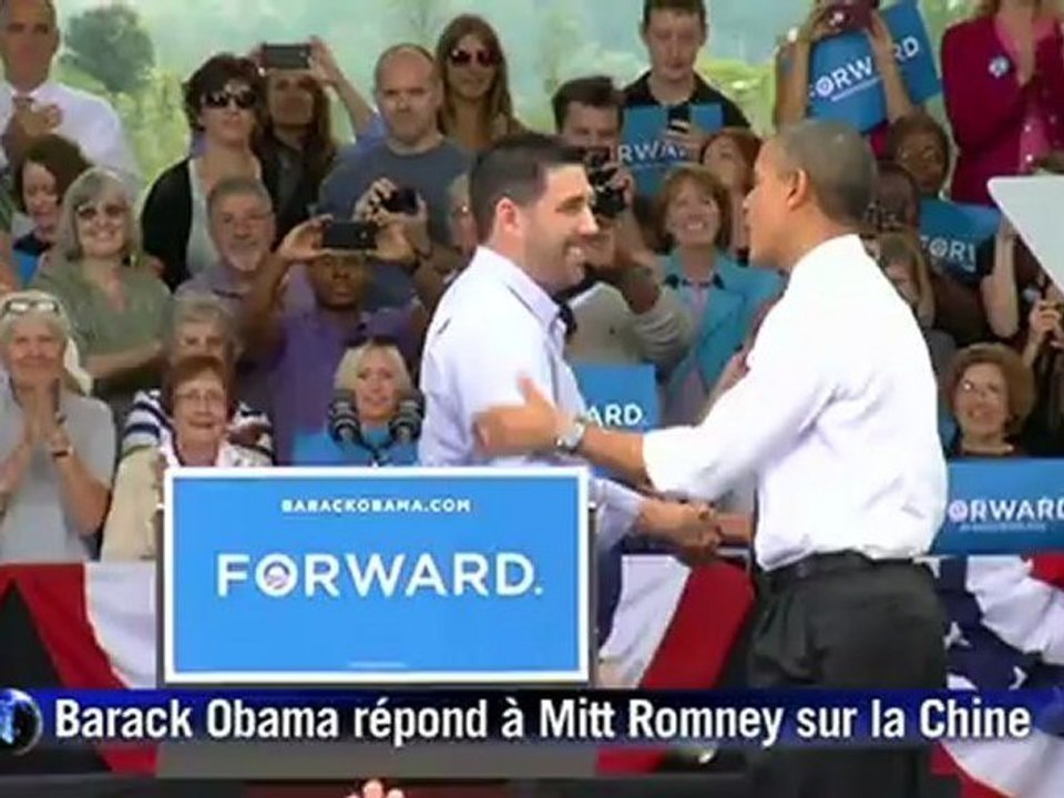 Etats-Unis: Barack Obama attaque Mitt Romney sur la Chine