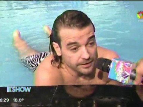 Pedro y Paula en Este es el Show (ensayando Aquadance) - 17 de Septiembre