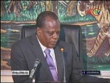 Point de presse du ministre Henri Djombo