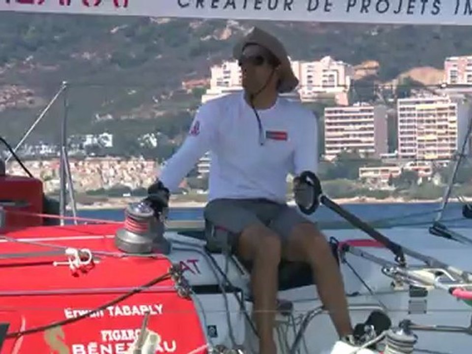 Les Figaro rallient Propriano en jouant au rase-cailloux....