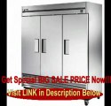 True TS-72F, All Stainless, 3 Door, 72 cu ft Reach-In Freezer FOR SALE