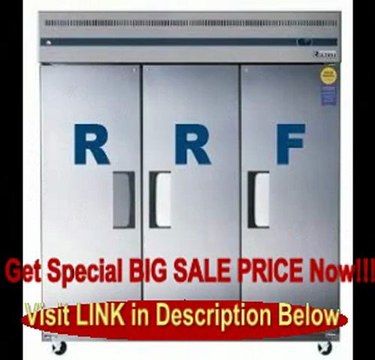 SPECIAL DISCOUNT Everest Esrf3 68.0 Cu. Ft. Capacity Dual Solid Door Upright Reach-in Refrigerator & & Freezer Combo - Stainless Steel