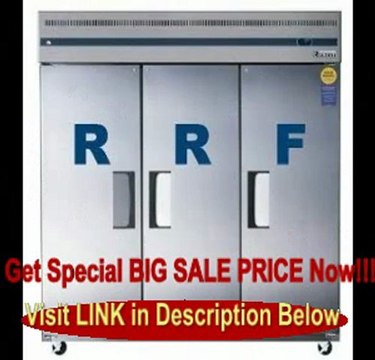 BEST PRICE Everest Esrf3 68.0 Cu. Ft. Capacity Dual Solid Door Upright Reach-in Refrigerator & & Freezer Combo - Stainless Steel