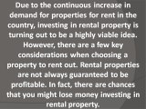 Tips on Finding the Right Rental Property for Investment