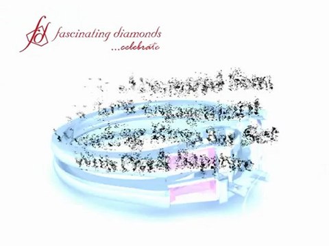 3 Stone Diamond Semi Mount Engagement Wedding Rings Bar Set With Pink Sapphire FDENS195