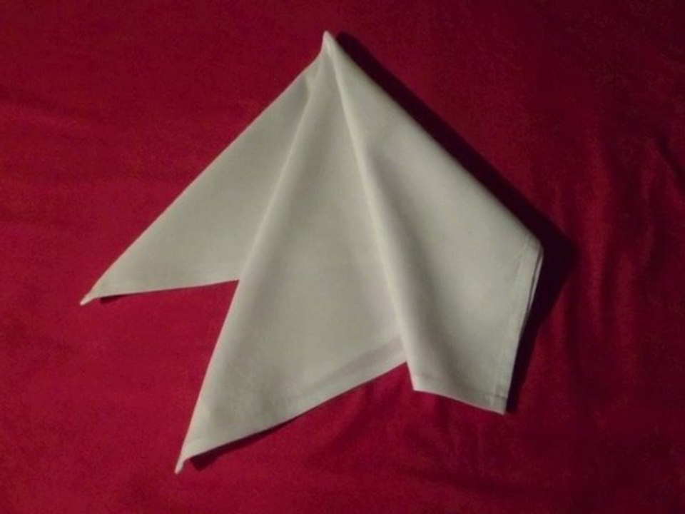 Dinner napkin folds - French Fold