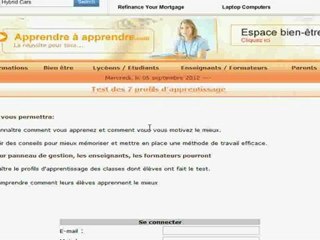 Faire le test des 7 profils d'apprentissage à ses eleves