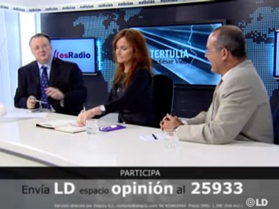 Tertulia política de César. Encuentro entre Zapatero y Strauss-Kahn