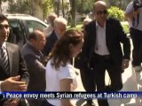 Brahimi visits Syrian refugees in Turkey