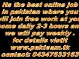 EARN MONEY in pakistan in join free work fully at home part time typing JOB