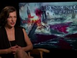 Resident Evil - Retribution - Generic Interview - Milla Jovovich