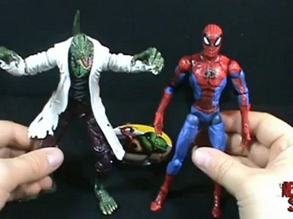 Toy spot -Marvel Legends Spiderman Fearsome Foes boxed set Lizard figure