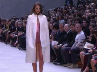 Burberry raises roof in rainbow metallics.