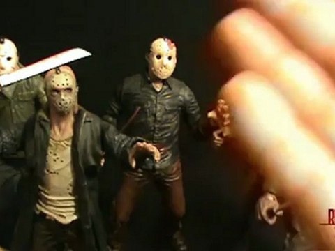 Comparisons of the various Jason Voorhees figures from Mezco Cinema of Fear line
