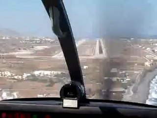 atterrissage santorin