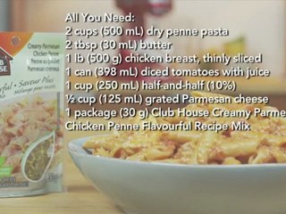 Creamy Parmesan Chicken Penne Recipe