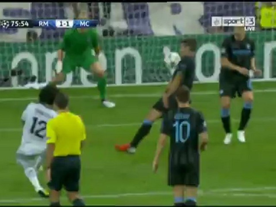 Real Madrid vs Manchester City 1-1 Goals Marcelo 18/09/2012