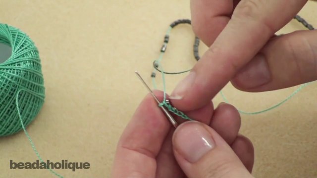 Left Handed Beaded Chain Stitch Crochet