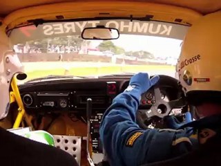 Jesse Crosse rallying a Gp4 Escort Mk2