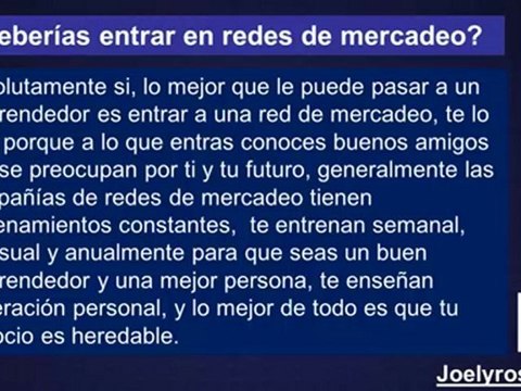 Que son Redes de Mercadeo Marketing Multinivel