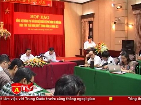 ANTÐ -Ban Thường vụ Thành ủy Hà Nội thực hiện tinh thần Nghị quyết Trung ương IV