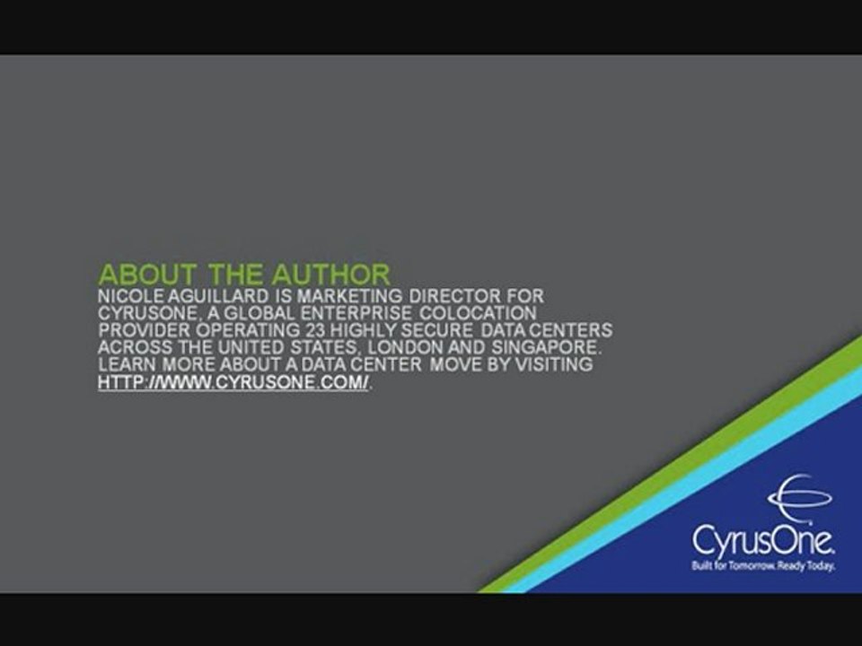 Data Center Move: Keys to a Successful Implementation