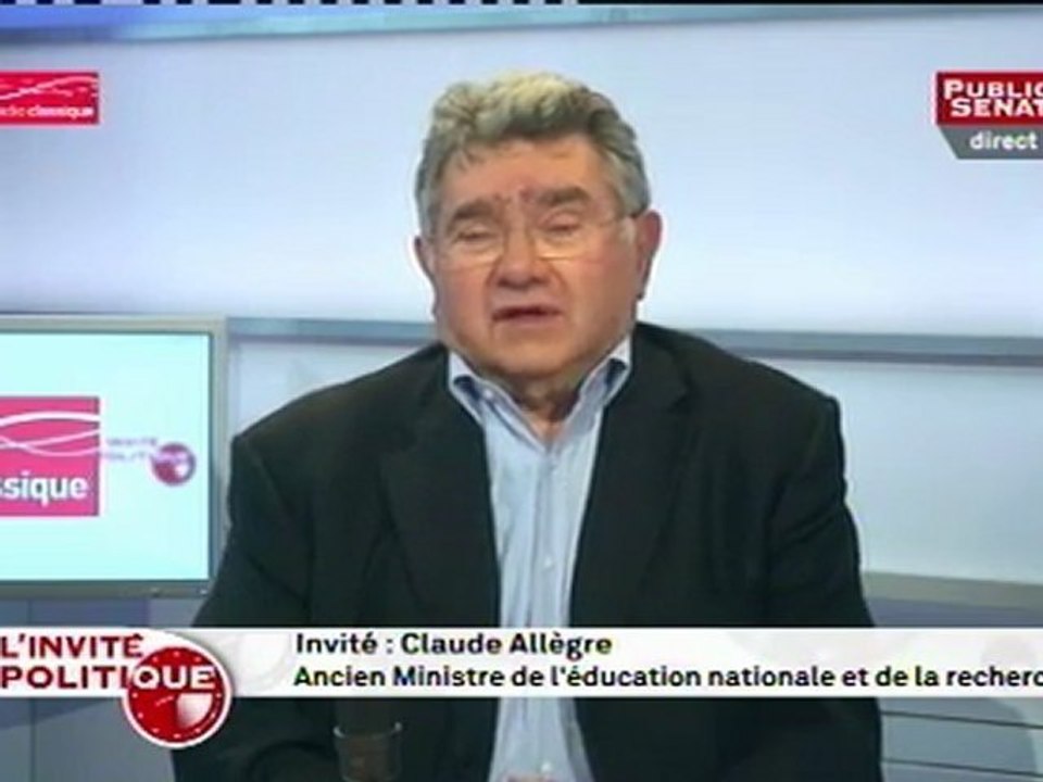 Claude Allègre : "Je pense que c’était inutile et dangereux de faire ça. (…) Je suis inquiet."