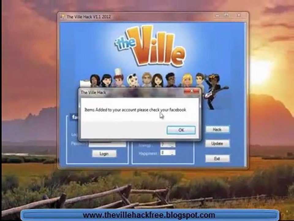 facebook citty ville hack