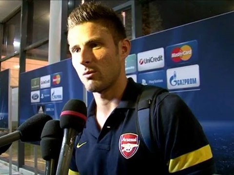 Olivier Giroud après MHSC-Arsenal (LdC)